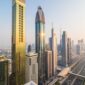 dubai skyline downtown skyscrapers sunset modern architecture concept with highrise buildings world famous metropolis united arab emirates_231208 7630 85x85