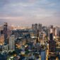 aerial photography of high-rise buildings under cloudy sky
