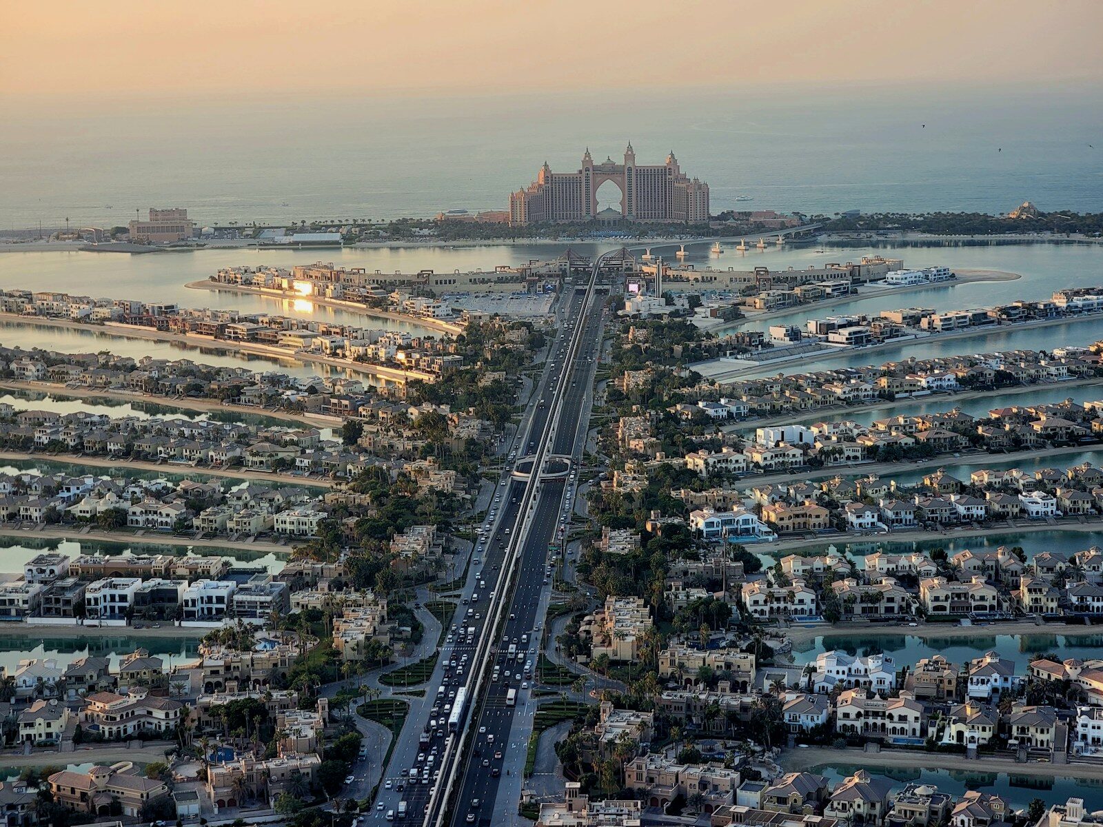 an aerial view of a city with lots of traffic