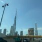 Burj Khalifa in Dubai at sunset