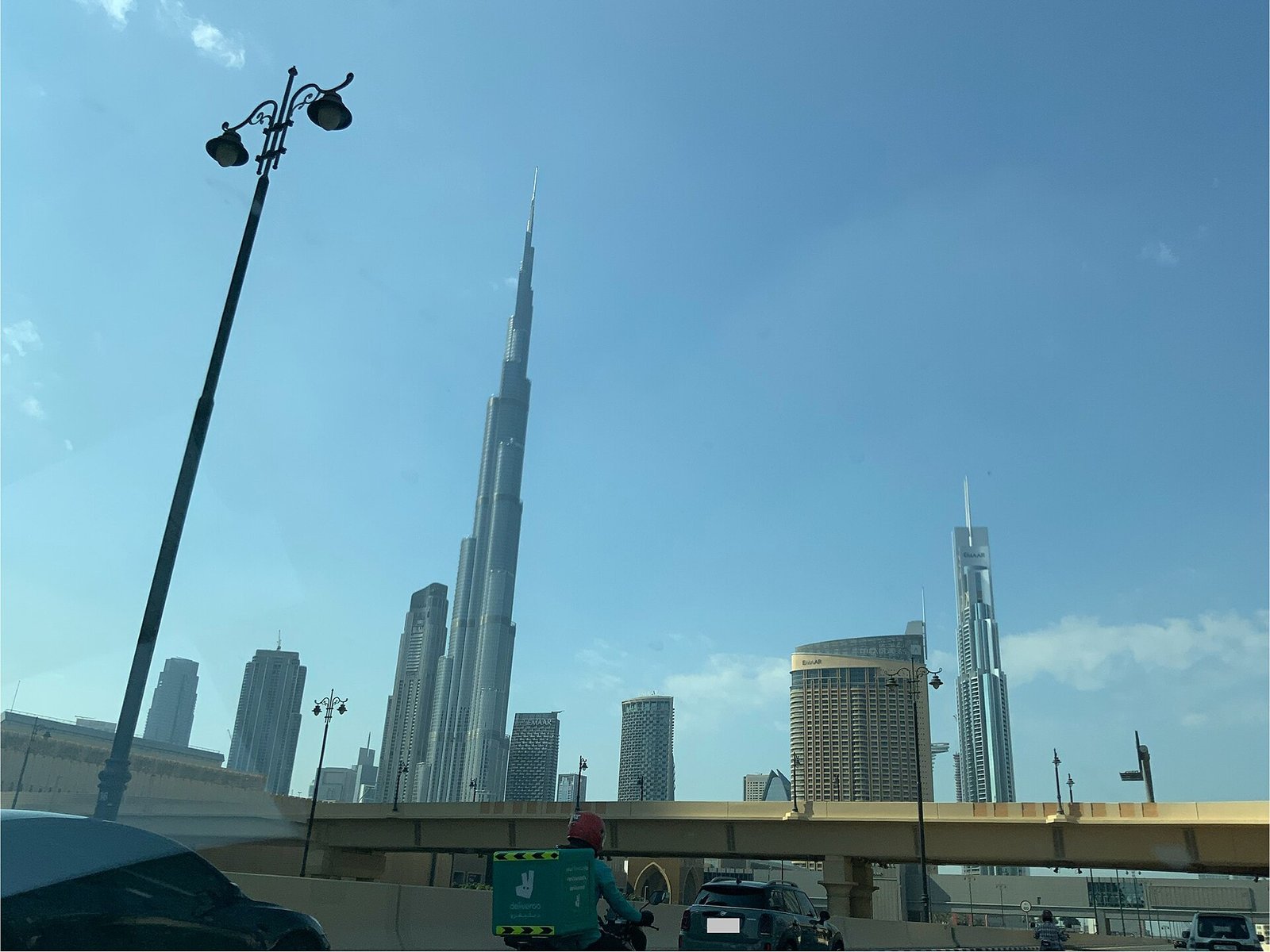 Burj Khalifa in Dubai at sunset