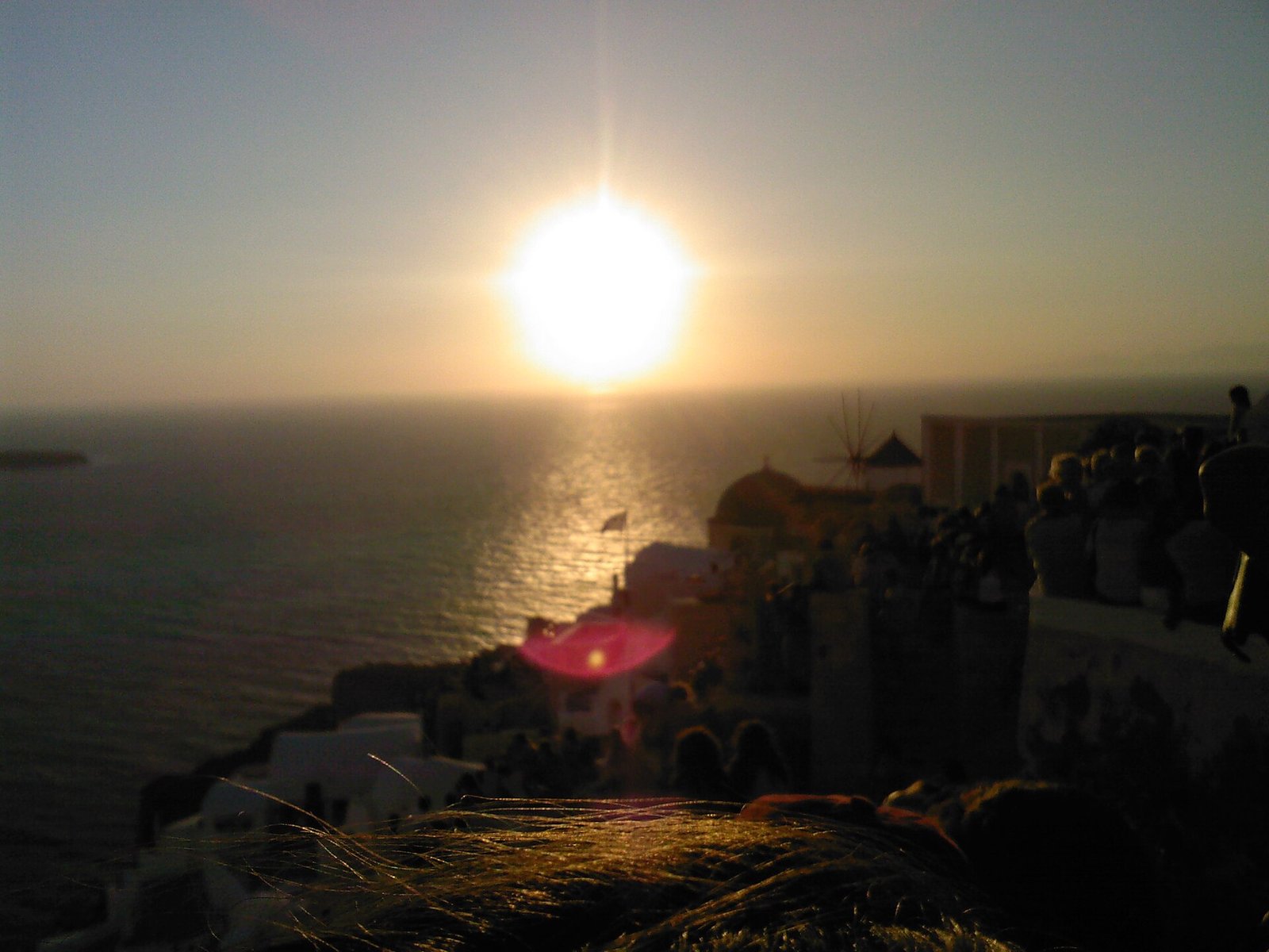Sunset over Oia, Santorini